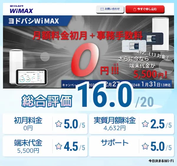 WIMAX,安い