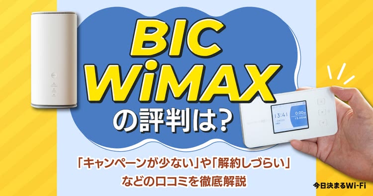 BIGLOBE WiMAX,評判